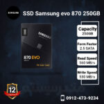 SSD Samsung evo 870 250GB